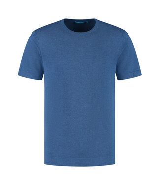 District Indigo T-shirt Crewneck 100% Cotton Blue