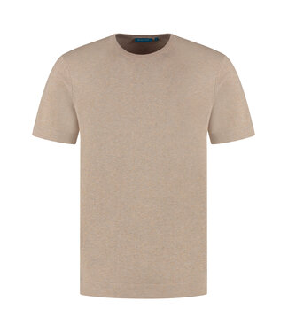 District Indigo T-shirt Crewneck 100% Cotton Sand