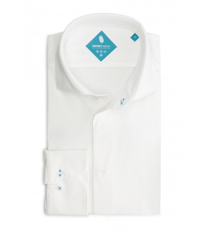 District Indigo Performance Shirt White