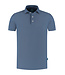 District Indigo Pique Performance Polo Mid Blauw
