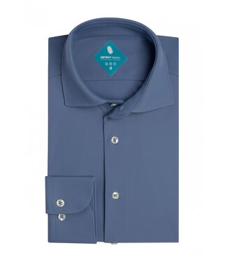 District Indigo Pique Performance Shirt Blue