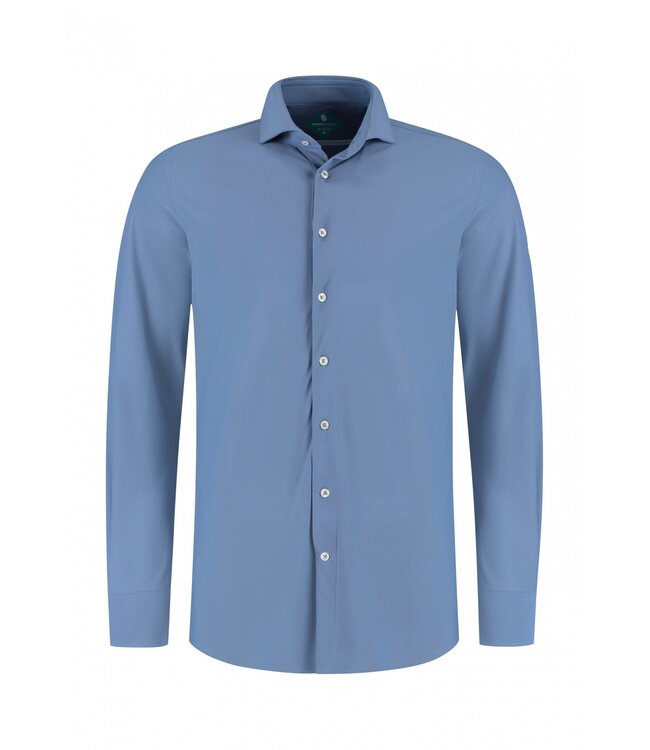 District Indigo District Indigo Pique Performance Shirt Blue