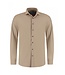 District Indigo District Indigo Pique Performance Shirt Mid Brown