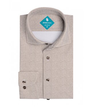 District Indigo Pique Performance Shirt Cognac