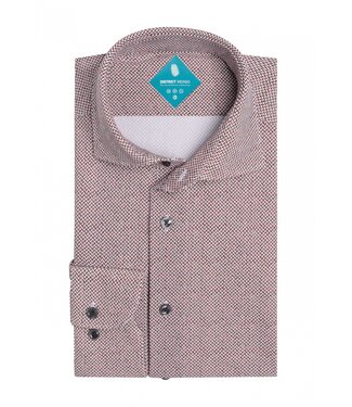 District Indigo Pique Performance Shirt Bordeaux