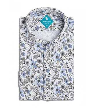 District Indigo District Indigo Pique Performance Shirt Wit