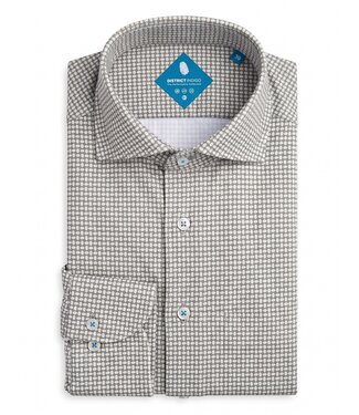 District Indigo Pique Performance Shirt Print Green