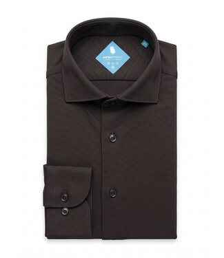 District Indigo District Indigo Pique Performance Shirt Chocolate Brown