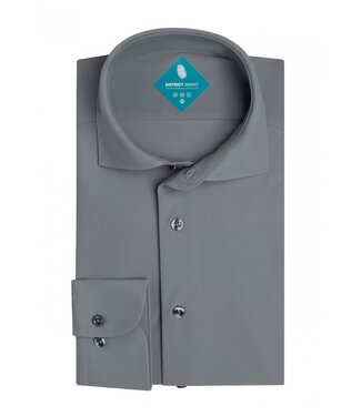 District Indigo District Indigo Pique Performance Shirt Antraciet
