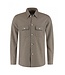 District Indigo Performance Overshirt Wool/Stretch Beige
