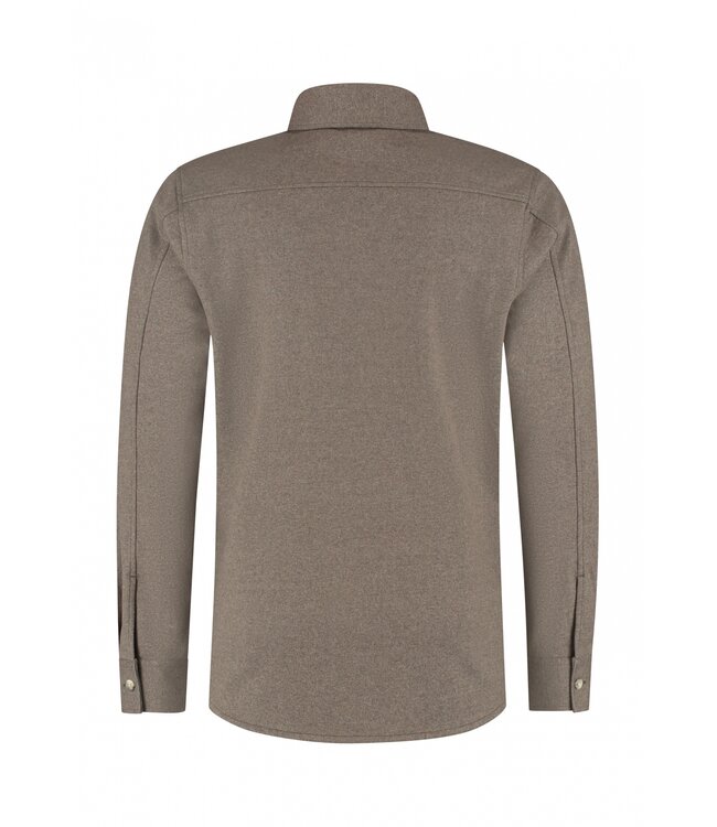 District Indigo District Indigo Performance Overshirt Wool/Stretch Beige