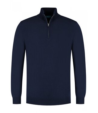 District Indigo District Indigo Half Zip Tencel Navy