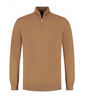 District Indigo District Indigo Half Zip Tencel Mid Brown