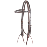 Martin Saddlery Chocolate Roughout Browband Headstall