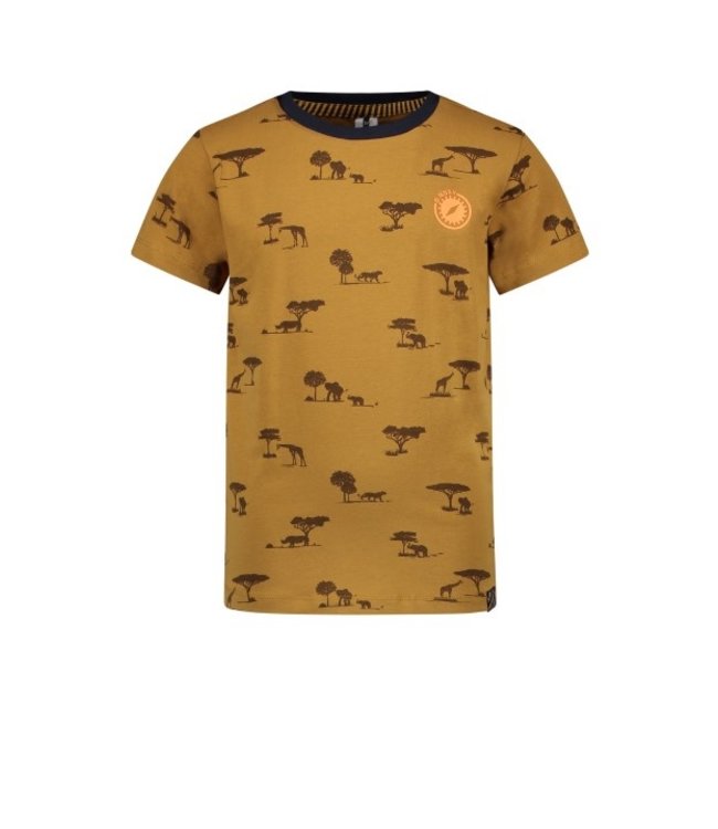 B.Nosy B.Nosy Boys safari aop t-shirt brown safari ao Y112-6404 528