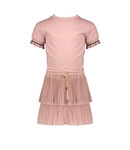 NoNo NoNo Mey s/sl combi dress with jersey top+woven skirt Vintage Rose N112-5805 240