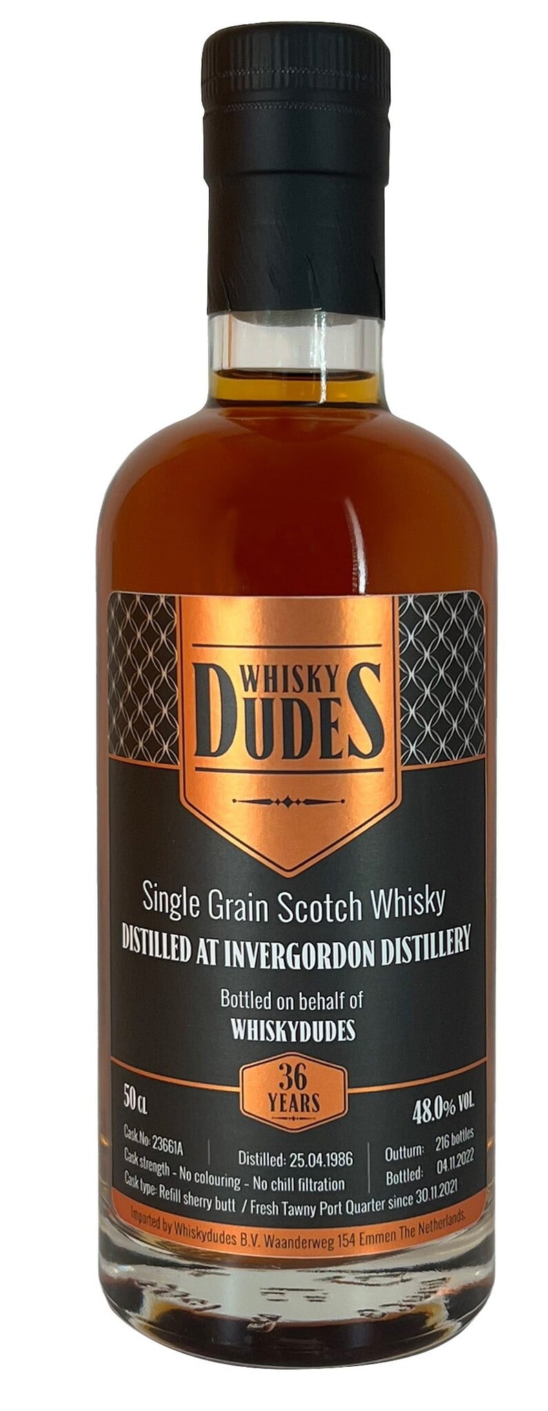 Invergordon 1986 – 2022 Whiskydudes - cask 23661A