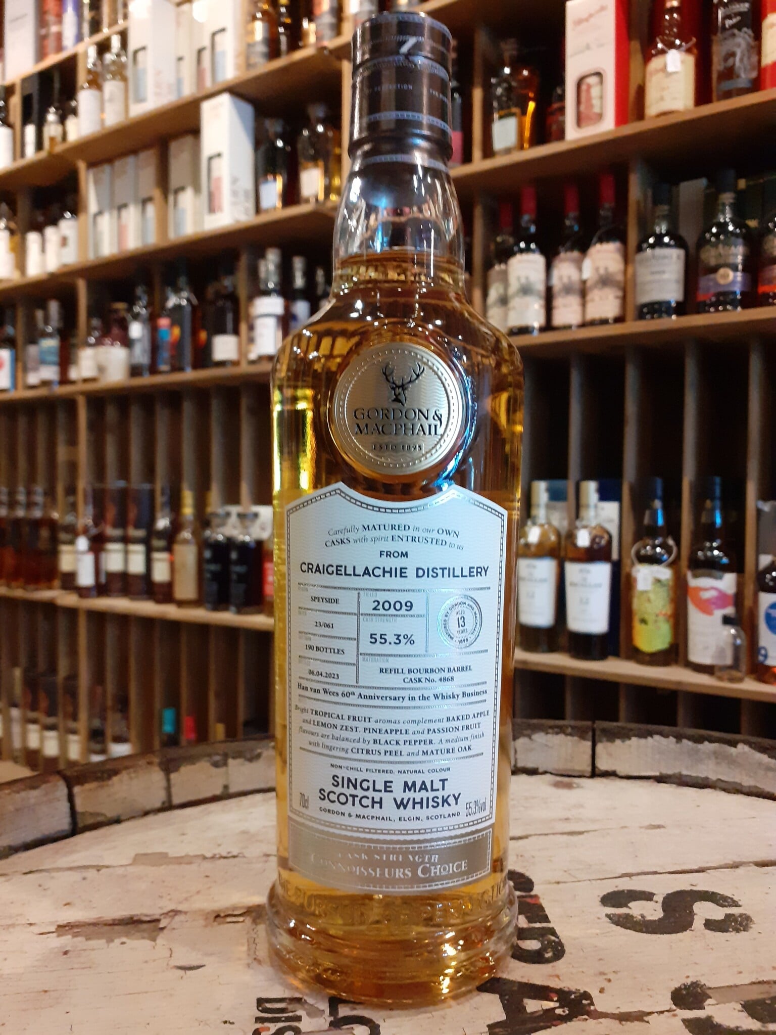 Gordon & Macphail Craigellachie 2009 Gordon & Macphail "Han van Wees 60th anniversary in the whisky business"