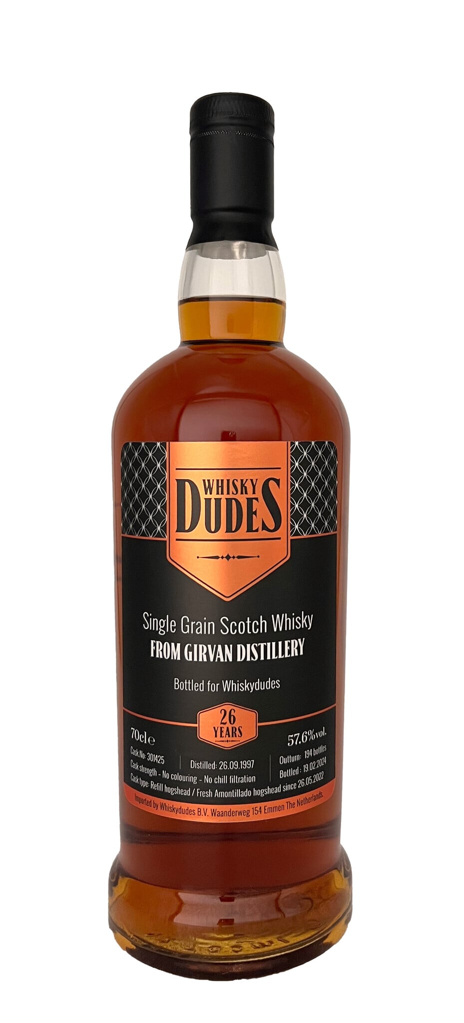 Girvan – single grain – 26 yo - 1997/2024 Whiskydudes