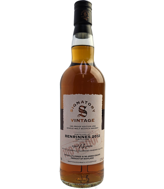 Signatory Benrinnes 13Y - 2012 - 100 PROOF #56