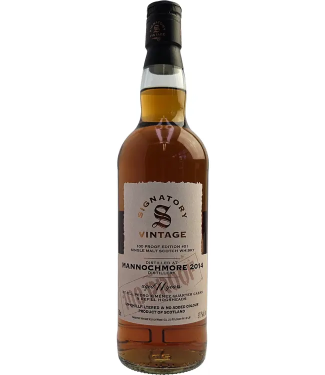 Signatory Mannochmore  11Y - 2014 - 100 PROOF #51