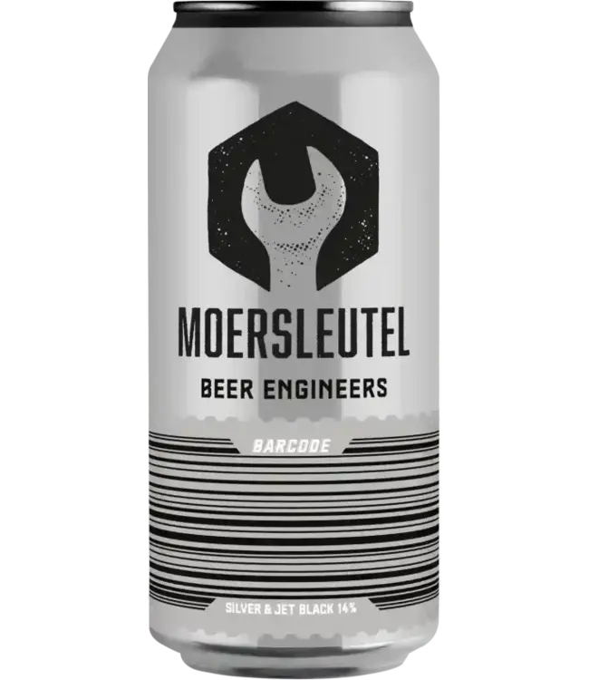 De Moersleutel - Barcode Silver JetBlack