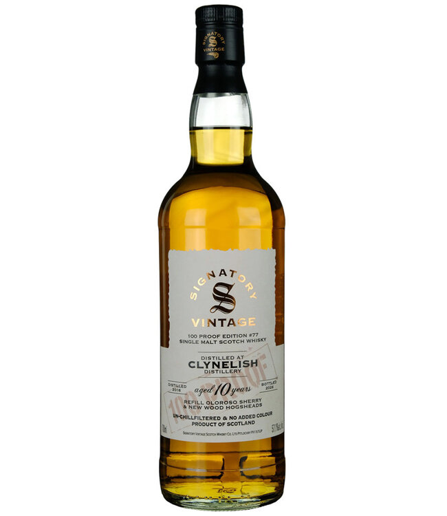 Clynelish 2016 Signatory 100 Proof #77
