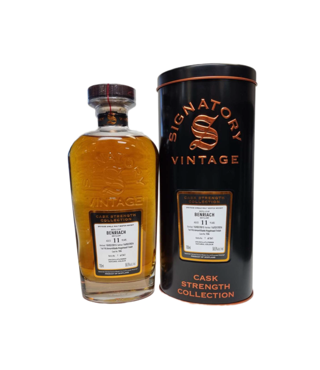 Benriach 2015 - 11 years - cask #104 Signatory Vintage Cask Strength