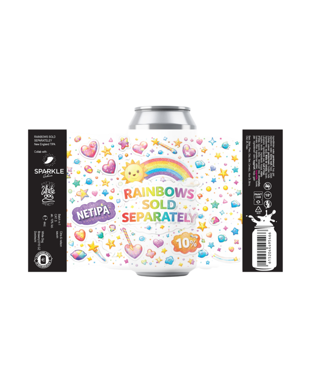 White Dog Rainbows sold seperately (collab Sparkle)