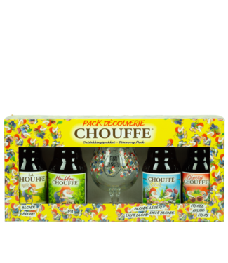 Chouffe La/Sol/Houb/Cher 4X33Cl  + glas