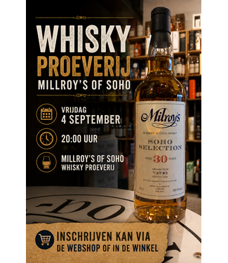 Whiskyproeverij - 4 september - Millroy's of Soho