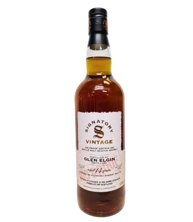 Glen Elgin 2011  -100 PROOF #82 - Signatory Vintage