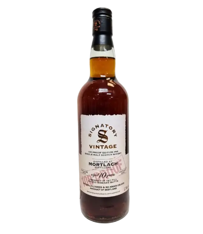 Signatory Mortlach 10Y. 2016 - 100 PROOF #84