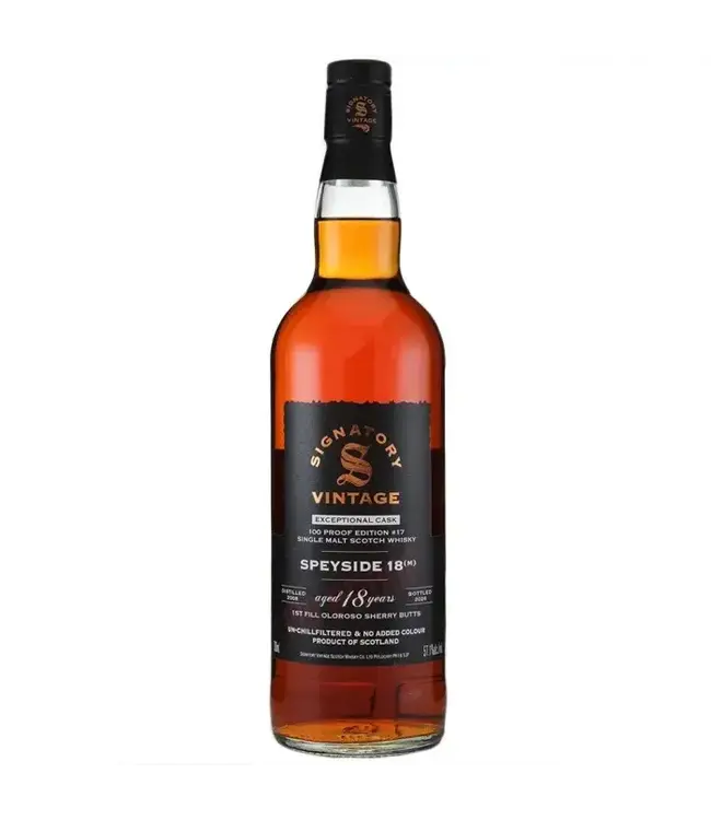 Speyside 18 years old (M) - 2008 - Exceptional 100 Proof #17 Signatory Vintage