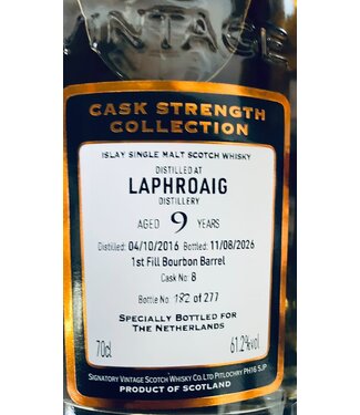 Laphroaig 2016 - Single Cask 1st fill Bourbon #26