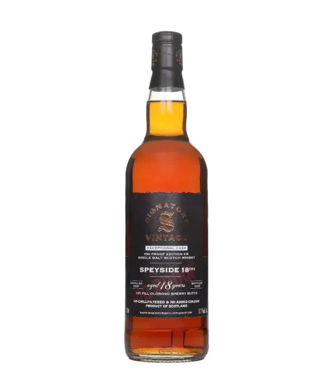 Speyside 18 years (M) - 2008  Exceptional 100 Proof #18