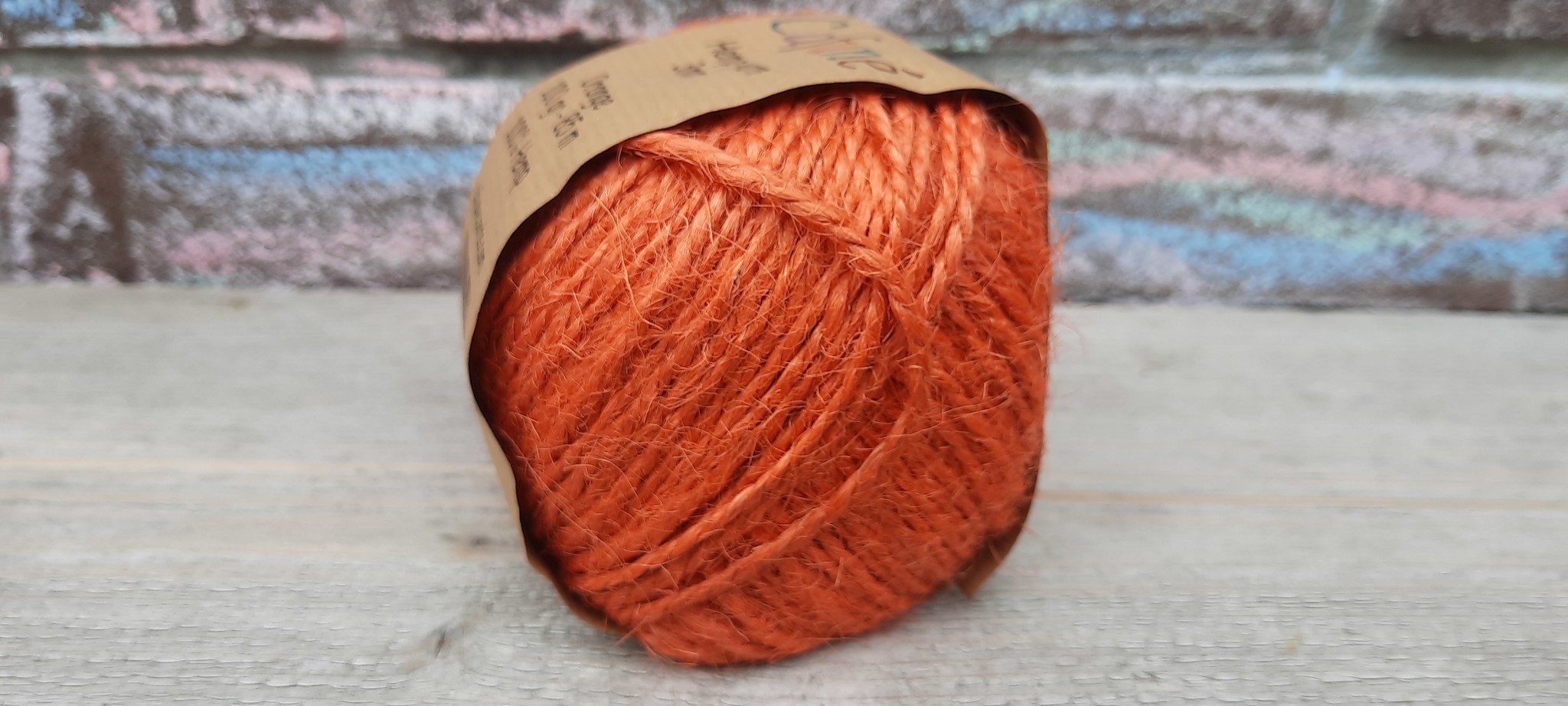 Hennep touw 2mm Oranje