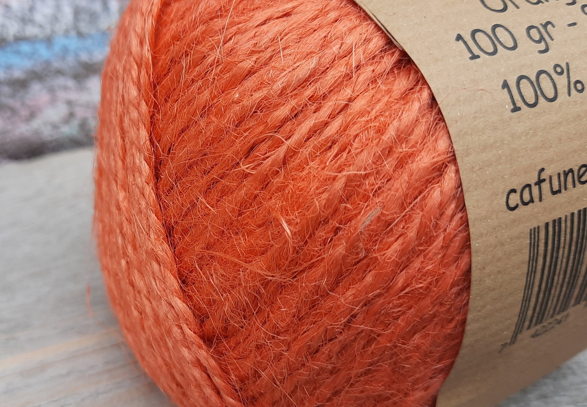 Hennep touw 2mm Oranje