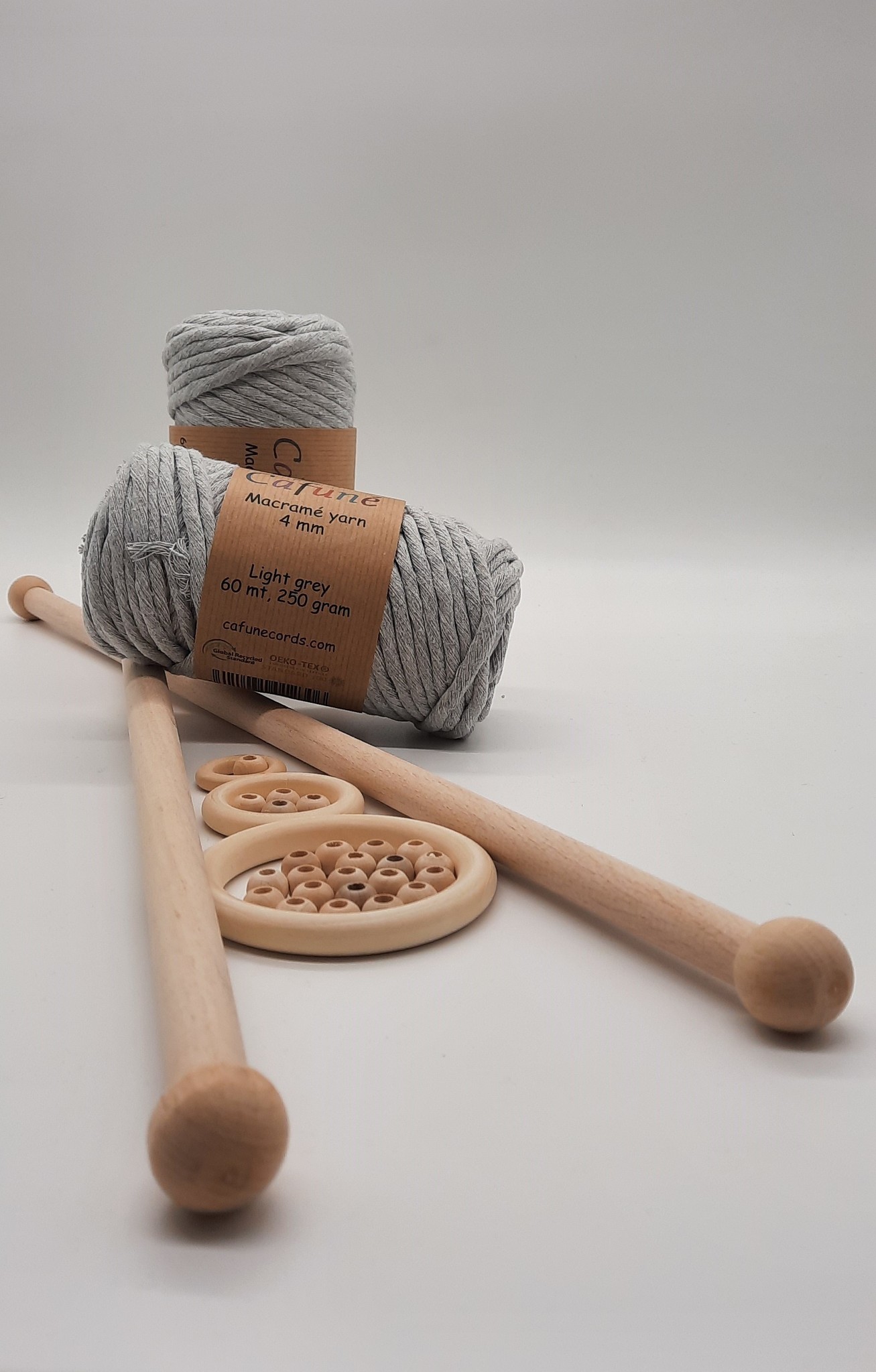 Macramé pakket Lichtgrijs