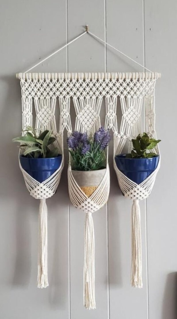 Macrame koord 4mm Fuchsia gevlochten, gerecycled katoen
