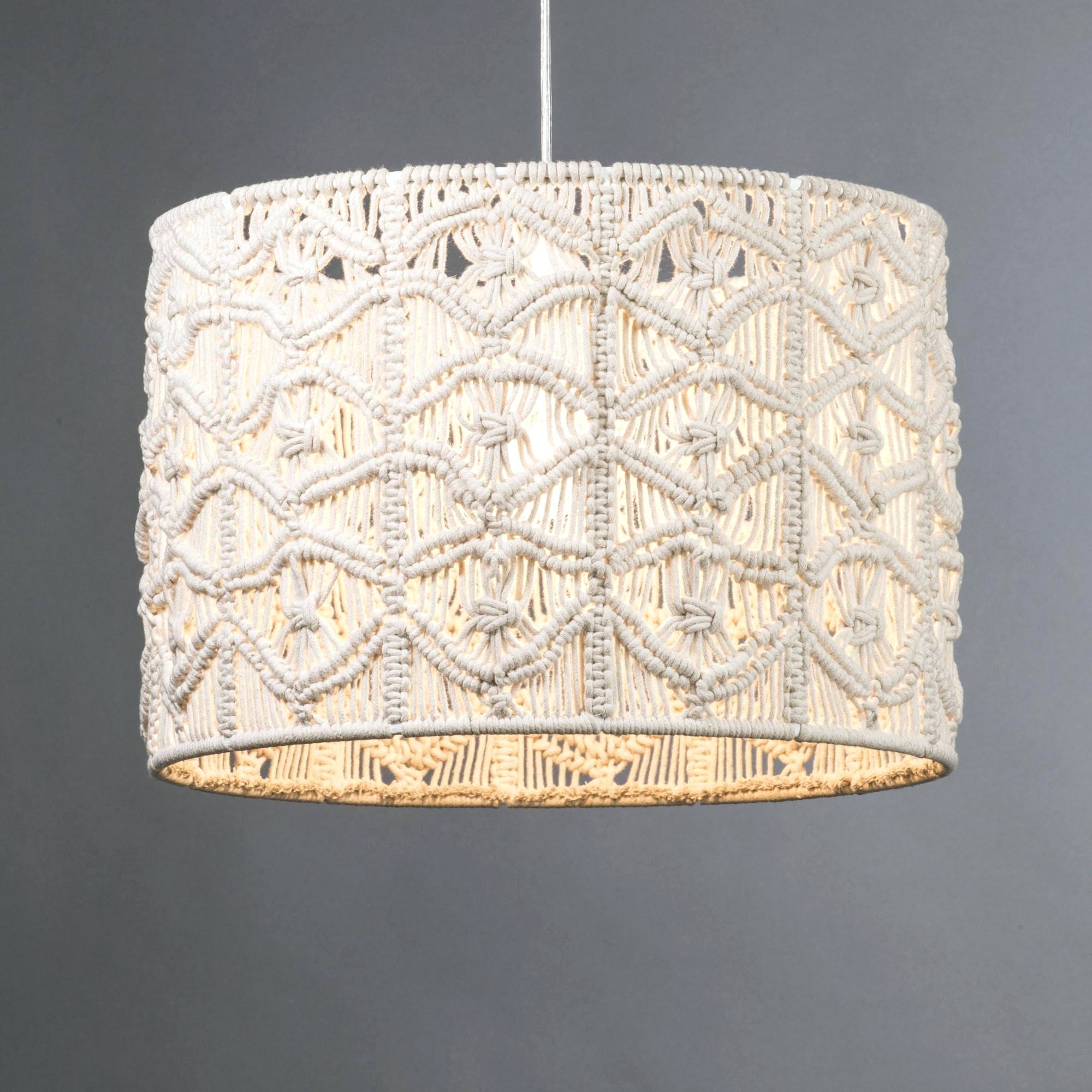 Macrame koord 4mm Poeder gevlochten, gerecycled katoen