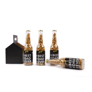 4-pack Gezouten Pinda's Best Dad Ever 33cl