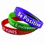 CombiCraft Silicone Wristbands printed with your text in one colour - from 250 pcs onwards - per 1 pcs