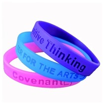Custom Wristbands Silicone cut-out