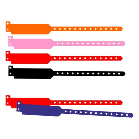 CombiCraft Blank Vinyl Wristbands per 100 pcs