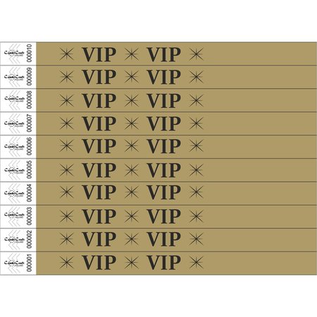 TYVEK© VIP Wristbands TYVEK© Gold - 100 pieces