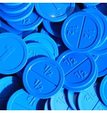 CombiCraft Standard Plastic Embossed Snap Tokens Ø29mm in various colors - 1000 pcs