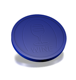 CombiCraft Standard Plastic  Food & Beverage Tokens Ø29mm with Embosed Print of 'wine' - 250 pcs