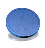 CombiCraft Standard Plastic  Food & Beverage Tokens Ø29mm with Embosed Print of 'coffee' - 250 pcs