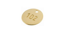 Brass Number Tags